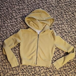 American Eagle Outfitters Light Yellow  Hoodie